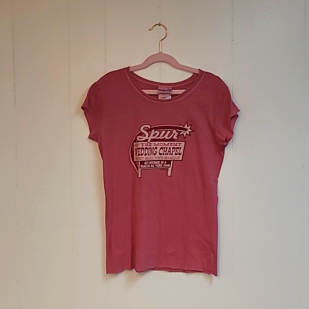Get Hitched in a Trailer All Your Own! Wedding Chapel Marriage T Shirt Sz Med